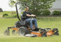 mower - blow grass away